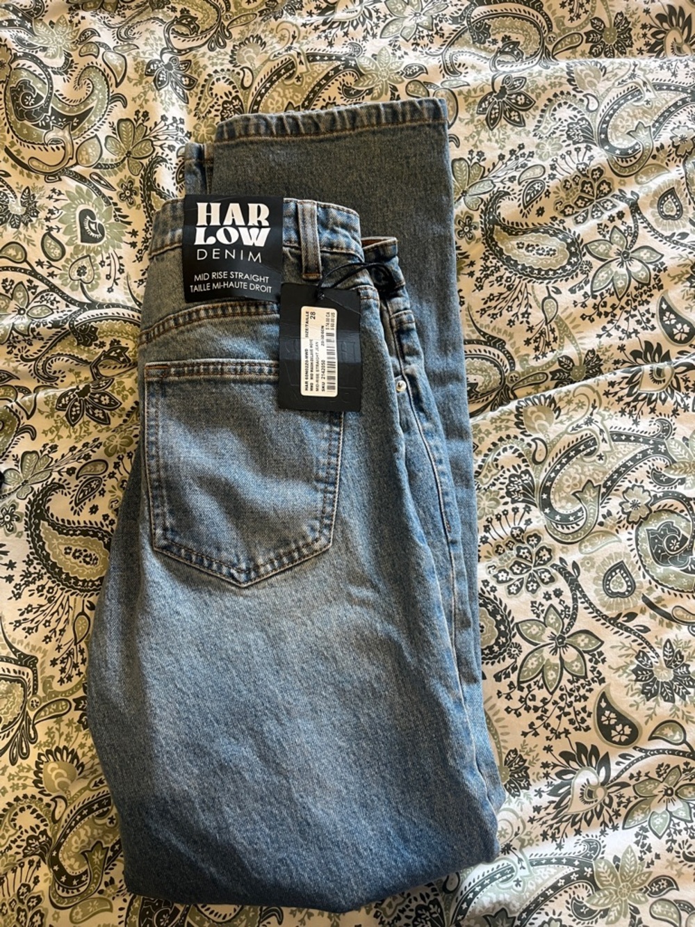 Harlow Denim Straight Leg Jeans - Light Blue Wash